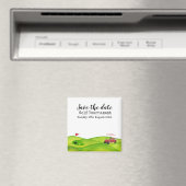 Golf Save the Date Golf Turniergolfer Magnet (In Situ (Geschirrspüler))