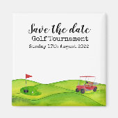 Golf Save the Date Golf Turniergolfer Magnet (Vorne)