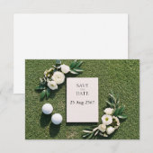 Golf Save the Date Golfer Thema (Vorne/Hinten)