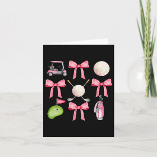 Golf-Schick-Schleife Golfball-Mama Game Day Golfen Karte