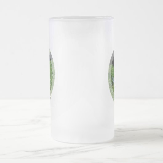 Golf-Schlag-mattierte Bier-Tasse Mattglas Bierglas (Mittel)