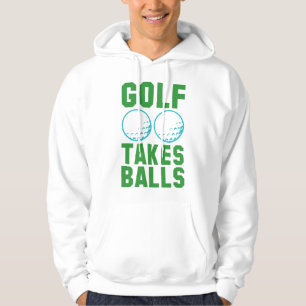 Golf schlägt Bälle Hoodie