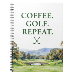 Golf-Schreibwarensammlung | Premium-Aquarell Notizblock