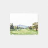 Golf-Schreibwarensammlung | Premium-Aquarell Post-it Klebezettel (Vorderseite)
