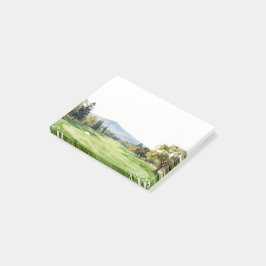 Golf-Schreibwarensammlung | Premium-Aquarell Post-it Klebezettel