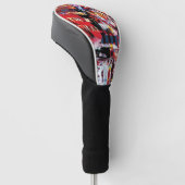 Golf-Schutzhülle – Fragmentierter Puls Golf Headcover (angewinkelt)