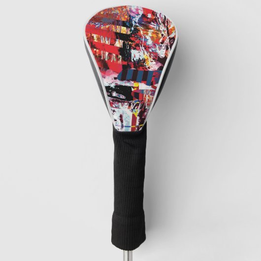 Golf-Schutzhülle – Fragmentierter Puls Golf Headcover (Vorderseite)