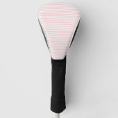 Golf-Schutzhülle Rosa & Weiß gestreift Golf Headcover (Vorderseite)