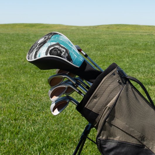 Golf-Schutzhülle - Surface Current Abstract Flow Golf Headcover (In SItu)
