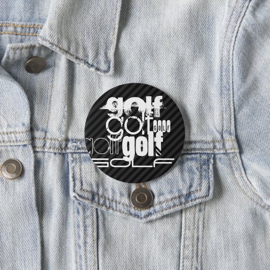 Golf; schwarze und dunkelgraue Streifen Button (Beispiel)