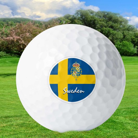 Golf Schweden & Schwedische Flagge / Golf Ball