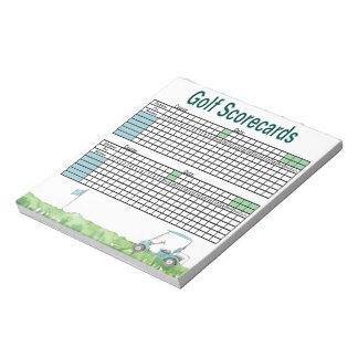 Golf Scorecards Notizblock