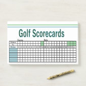 Golf Scorecards Post-it Klebezettel (Auf Schreibtisch)