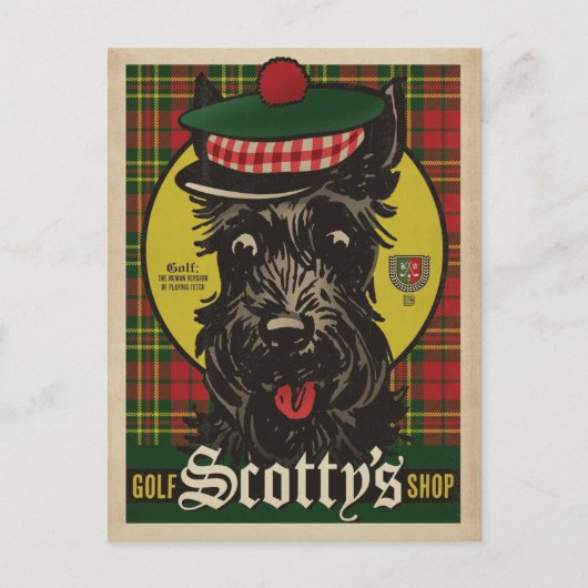 Golf Scotty's Laden Postkarte (Vorderseite)