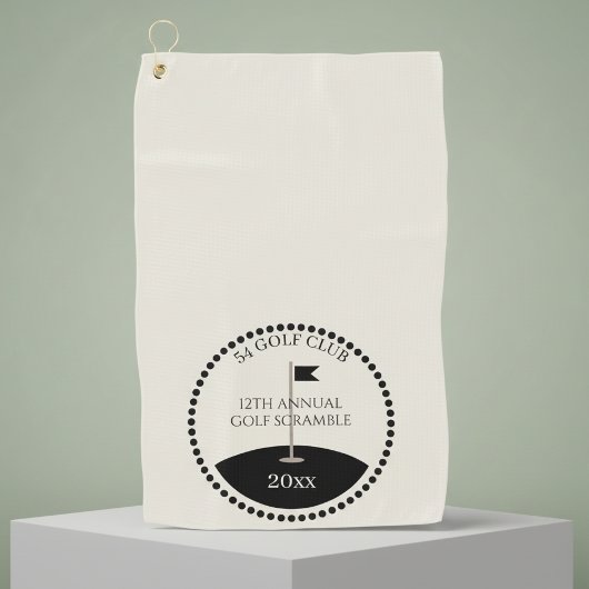 Golf Scramble Club Name Golfhandtuch