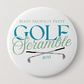 Golf Scramble - Golf-Themed Bachelor Party Button (Vorderseite)