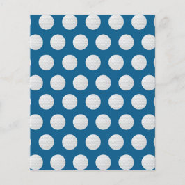 Golf Scrapbook Paper - Blaues Golf Ball-Muster