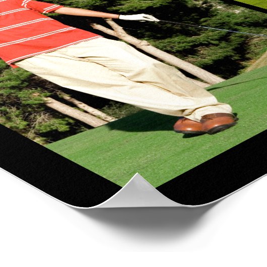 Golf Senior Abschluss 5 Foto Collage Poster (Ecke)