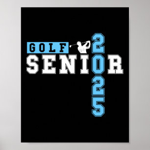 Golf Senior Nacht Golf Senior 2025 Abschluss &#  Poster