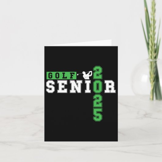 Golf Senior Night Golf Senior 2025 Abschluss 33 Karte (Vorderseite)