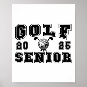 Golf Senior Night Golf Senior 2025 Abschluss 56 Poster