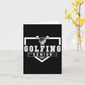 Golf Senior Night Golf Senior 2025 Abschluss 6 Karte (Gelbe Blume)