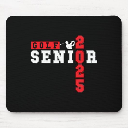 Golf Senior Night Golf Senior 2025 Abschluss 9 Mousepad (Vorne)