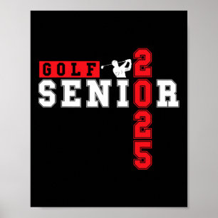Golf Senior Night Golf Senior 2025 Abschluss 9 Poster