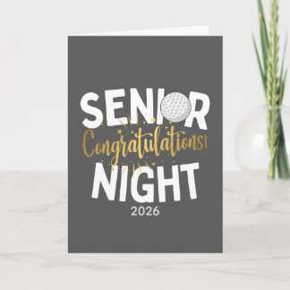 Golf Senior Night Gratulationskarte Karte