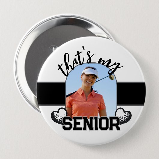 Golf Senior-Player-Taste für Eltern Button (Vorne & Hinten)