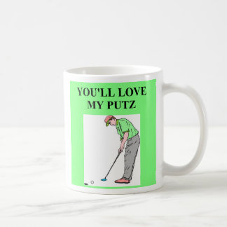 Golf setzt putz Witz, Golf setzt putz Witz Kaffeetasse