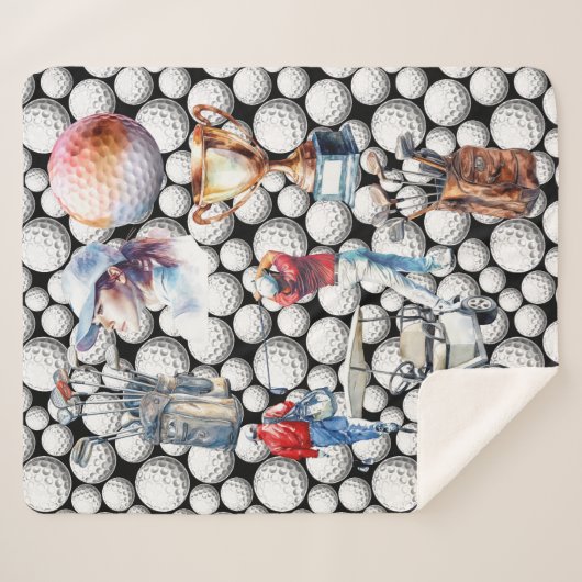 Golf Sherpadecke (Vorderseite (Horizontal))