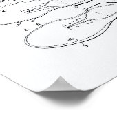 Golf Shoe 1932 Kunst - Weißbuch Poster (Ecke)