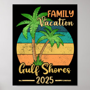 Golf Shores Beach Alabama Familienurlaub 2025 Summ Poster