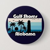 Golf Shows Beach Alabama Button (Vorderseite)