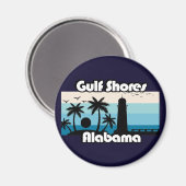 Golf Shows Beach Alabama Magnet (Vorderseite/Rückseite)