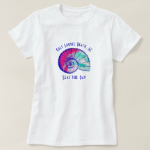 Golf Shows Beach Alabama Seashell T - Shirt