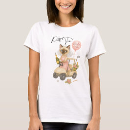 Golf Siamese Cat Golfer Celebrating T-Shirt