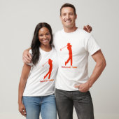 Golf Silhouette Action Lifestyle Design T-Shirt (Unisex)