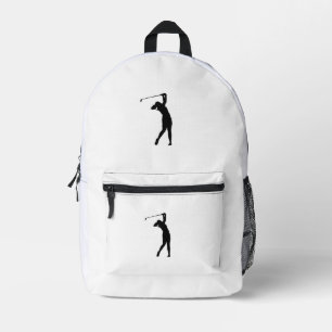Golf-Silhouette-Druck-Rucksack für die Schule oder Bedruckter Rucksack