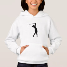Golf-Silhouette-Jungen-Hoodie Lustiges Geschenk fü