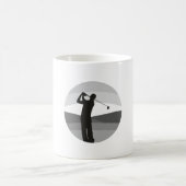 Golf-Silhouette Kaffeetasse (Mittel)