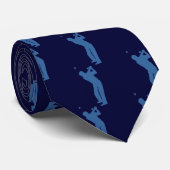 Golf-Silhouette-Krawatte Krawatte (Gerollt)