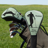 Golf Silhouette, Männchen, Name, Text Headcover