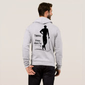 Golf Silhouette, Männchen, Name, Text Hoodie (Schwarz voll)