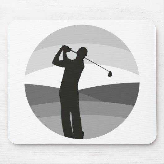 Golf-Silhouette Mousepad (Vorne)