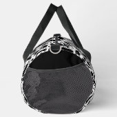 Golf Silhouette Muster Classic Black & White Duffle Bag (Rechts)