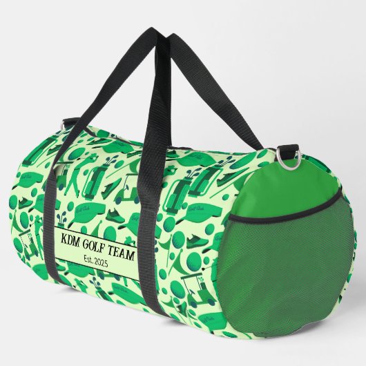 Golf-Silhouette-Muster Klassische Markenbildung Ge Duffle Bag (Rechte Ecke)
