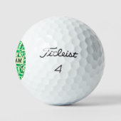Golf-Silhouette-Muster Klassische Markenbildung Un Golfball (Logo)