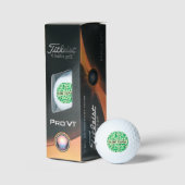 Golf-Silhouette-Muster Klassische Markenbildung Un Golfball (Verpackung)